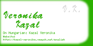 veronika kazal business card